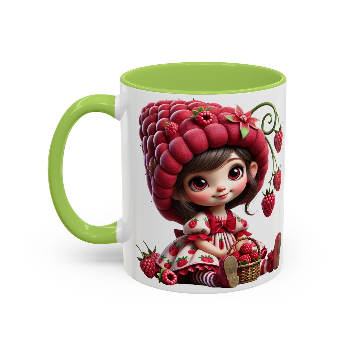 Whimsical Berry Girl Coffee Mug - Perfect for Berry Lovers!