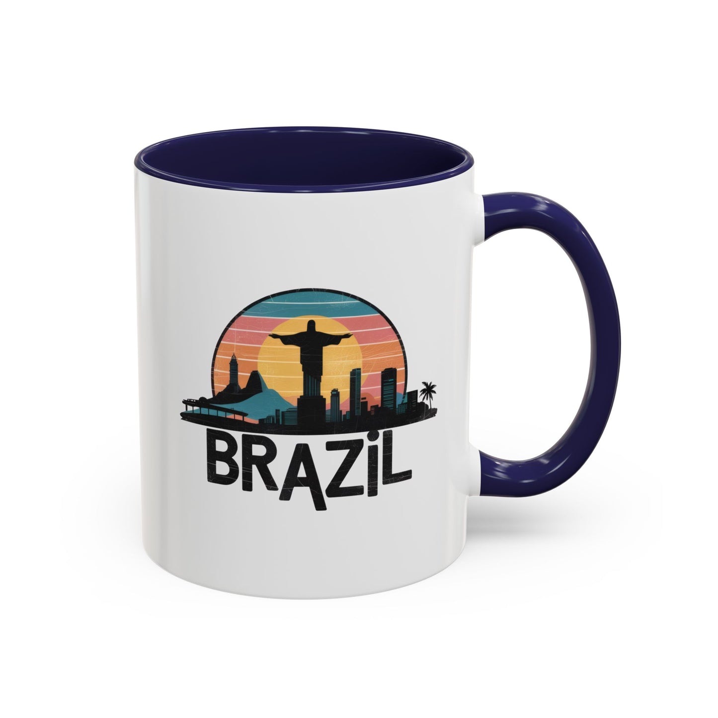 Brazilian Vibe Coffee Mug, Accent Mug for Travel Lovers, Gift for Brazil Enthusiasts, Souvenir Coffee Cup, Beach Theme Mug
