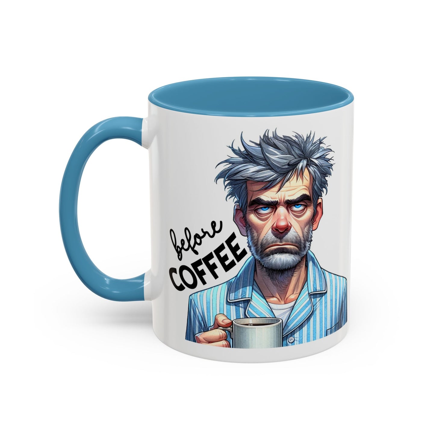 Caffeinated Accent Coffee Mug, Fun Gift for Coffee Lovers, Unique Mug for Home Office, Cool Drinkware for All Occasions!