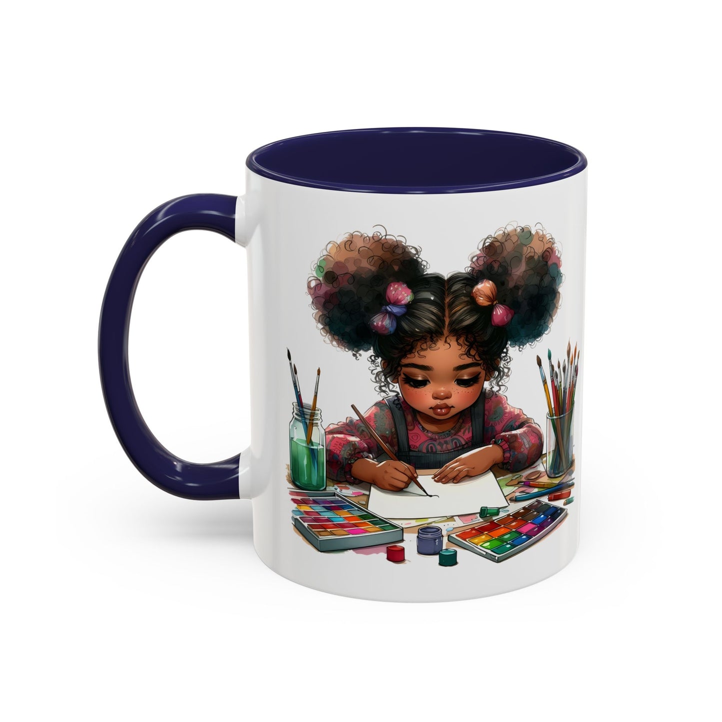 Creative Kids Coffee Mug, Art Mug, Colorful Mug, Cute Kids Mug, Gift for Artists, Unique Drinkware