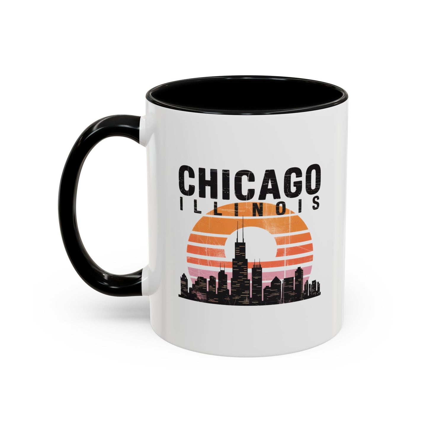 Chicago Skyline Accent Coffee Mug | Perfect Gift for Coffee Lovers, City Souvenir, Home Décor, Travel Memento, Chicago Enthusiasts