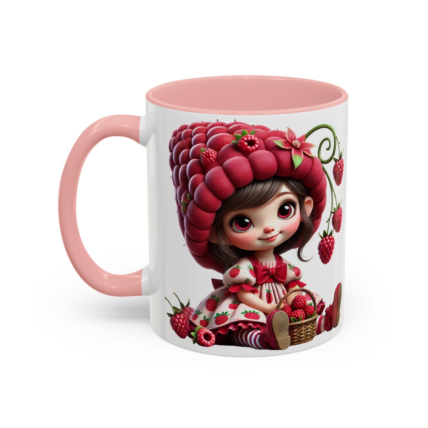 Whimsical Berry Girl Coffee Mug - Perfect for Berry Lovers!
