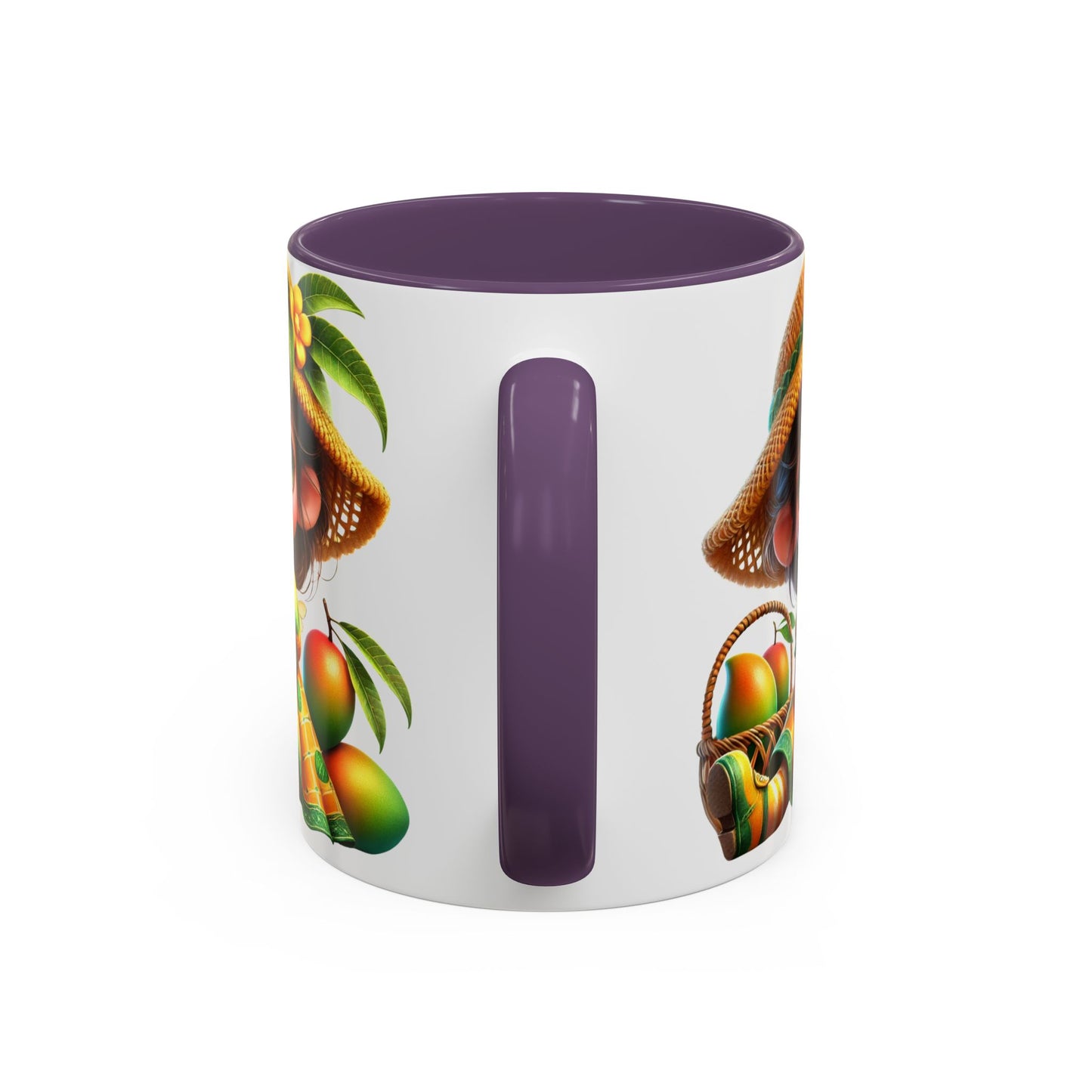Whimsical Fruit-Themed Accent Coffee Mug - 11 & 15oz