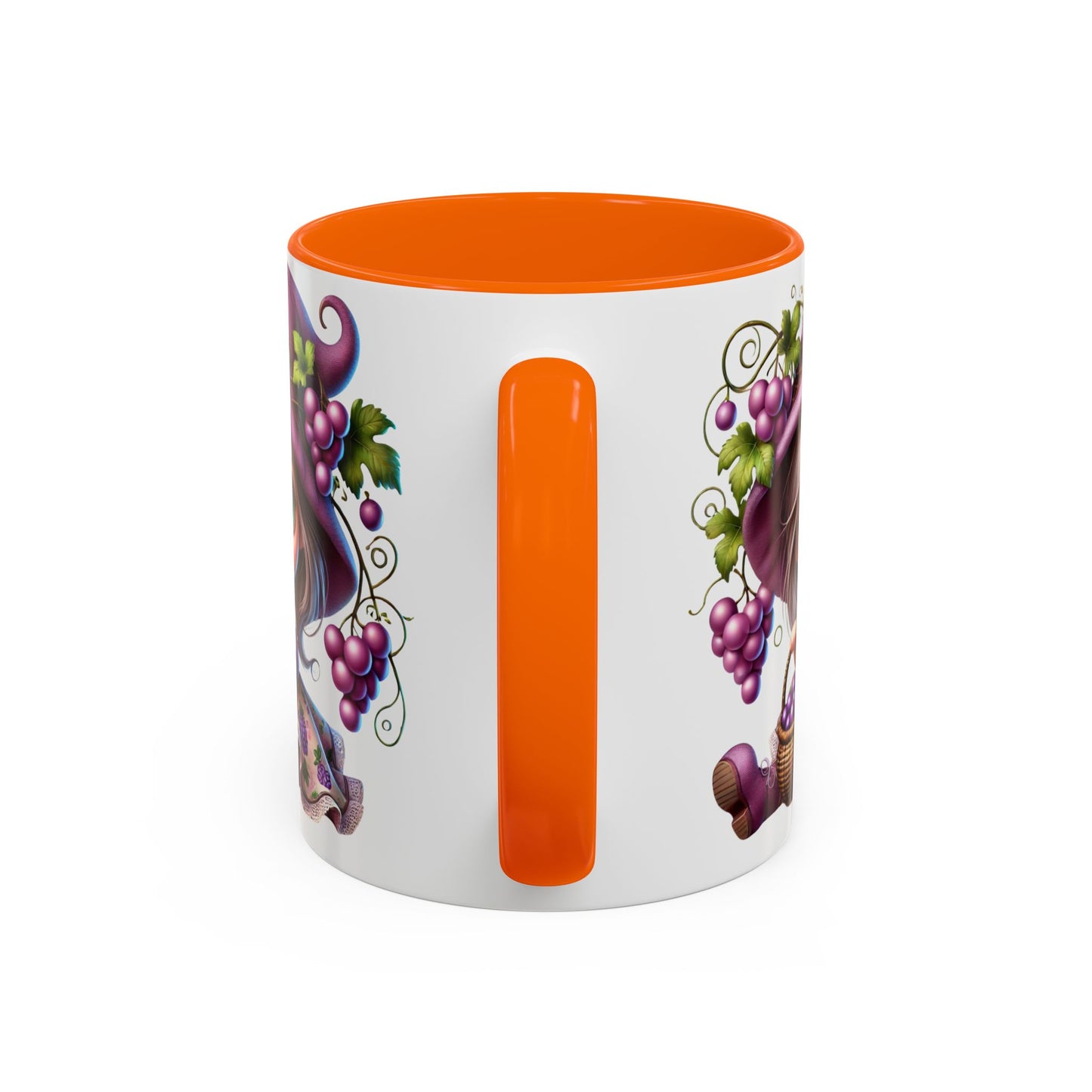 Whimsical Grape Girl Coffee Mug - Perfect for Wine Lovers and Gift Giving