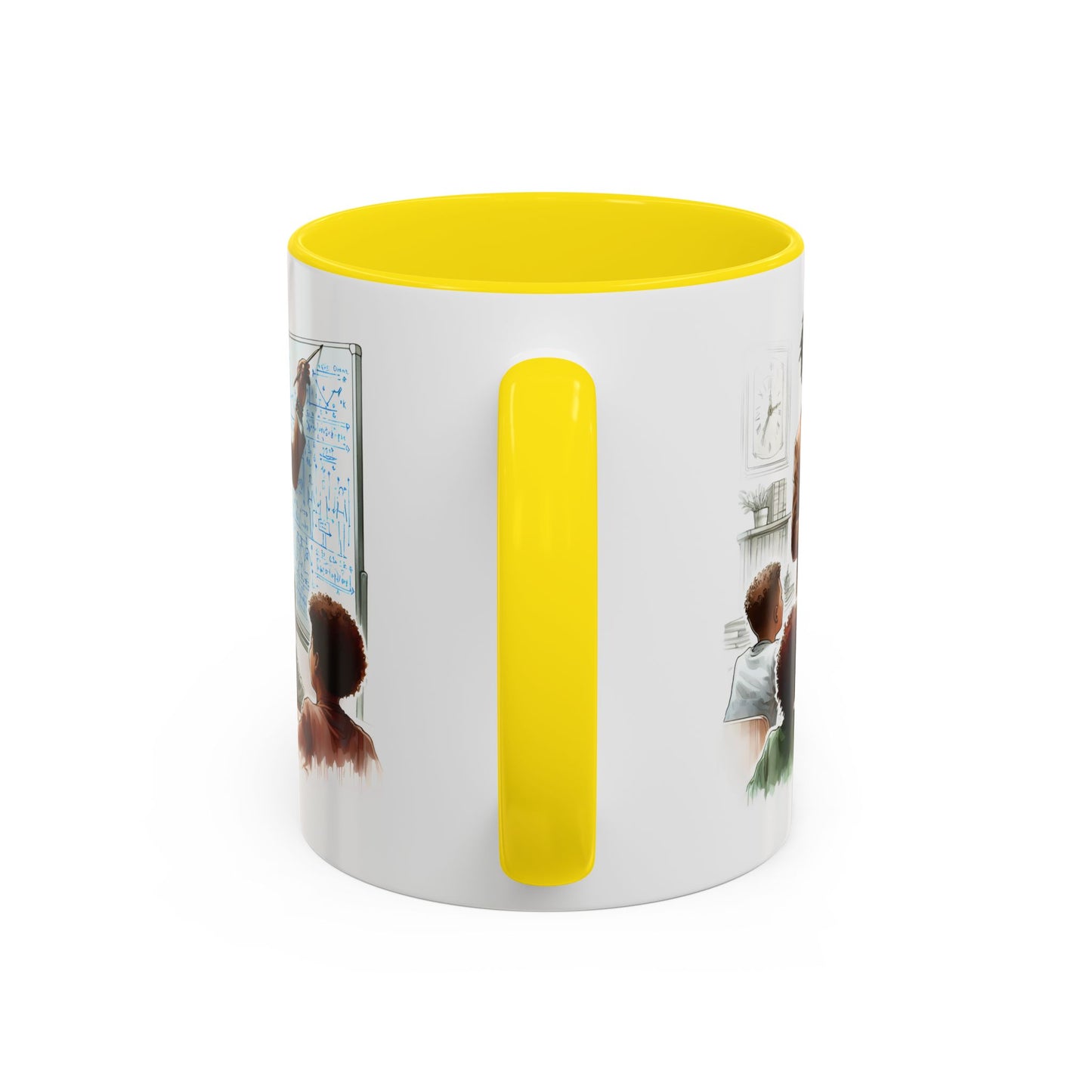 Inspirational Teacher Coffee Mug, Motivational Gift, Black Accent, Education Decor, Classroom Humor, Stylish Drinkware