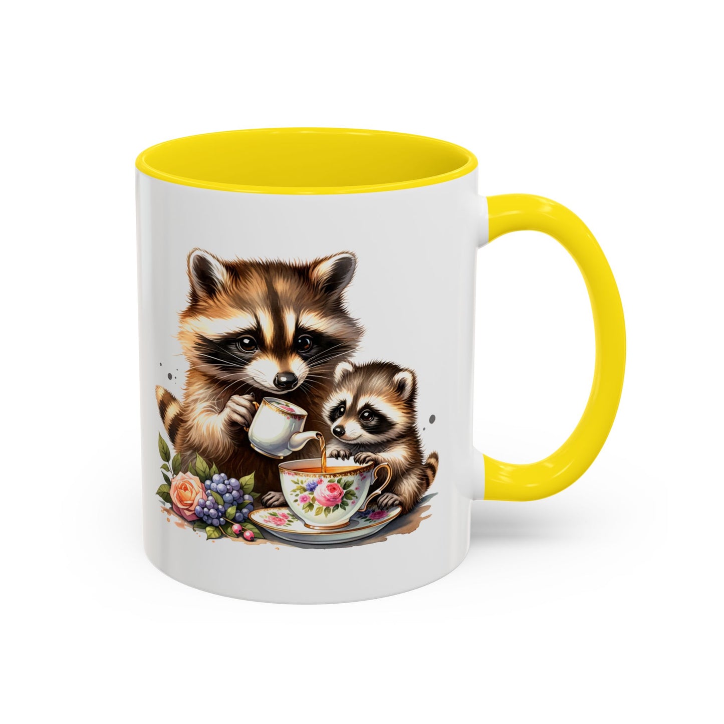 Whimsical Raccoon Coffee Mug - Perfect Gift for Animal Lovers, Cute Kitchen Decor, Tea Lovers, Nature Enthusiasts, Mother's Day
