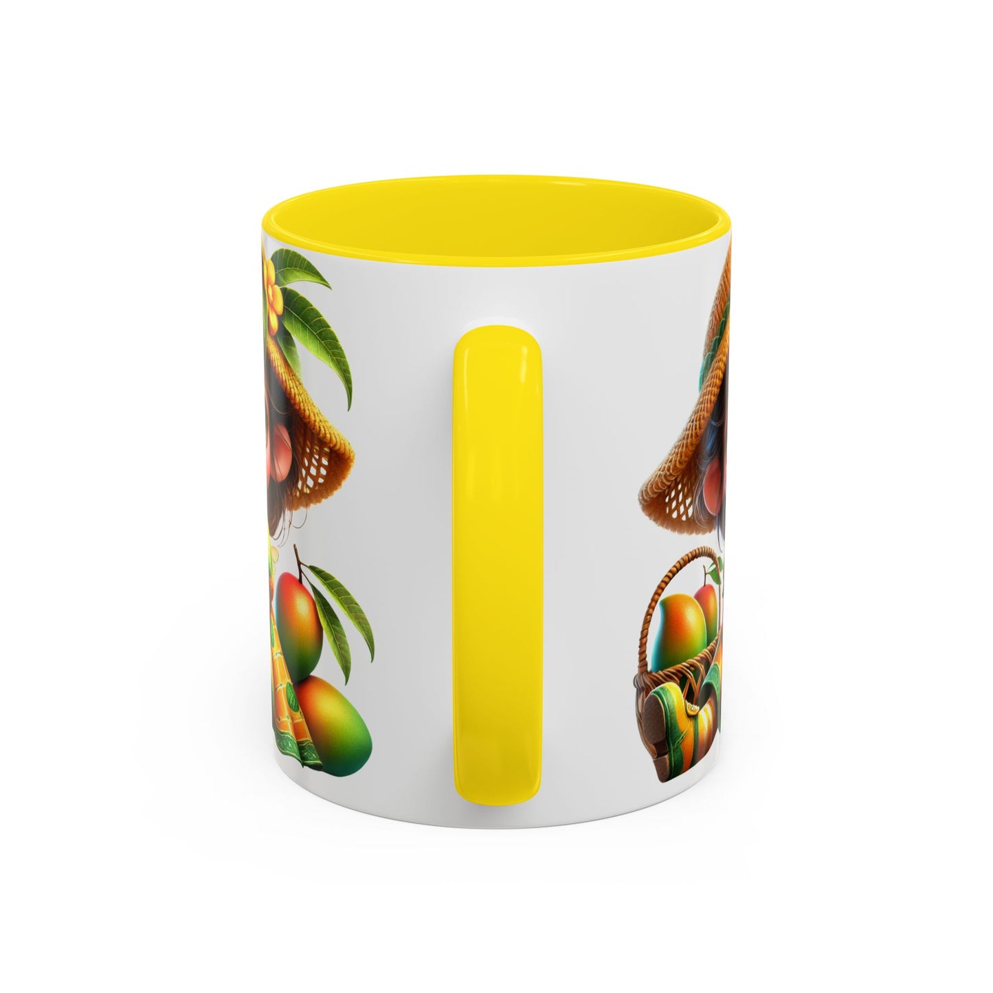 Whimsical Fruit-Themed Accent Coffee Mug - 11 & 15oz