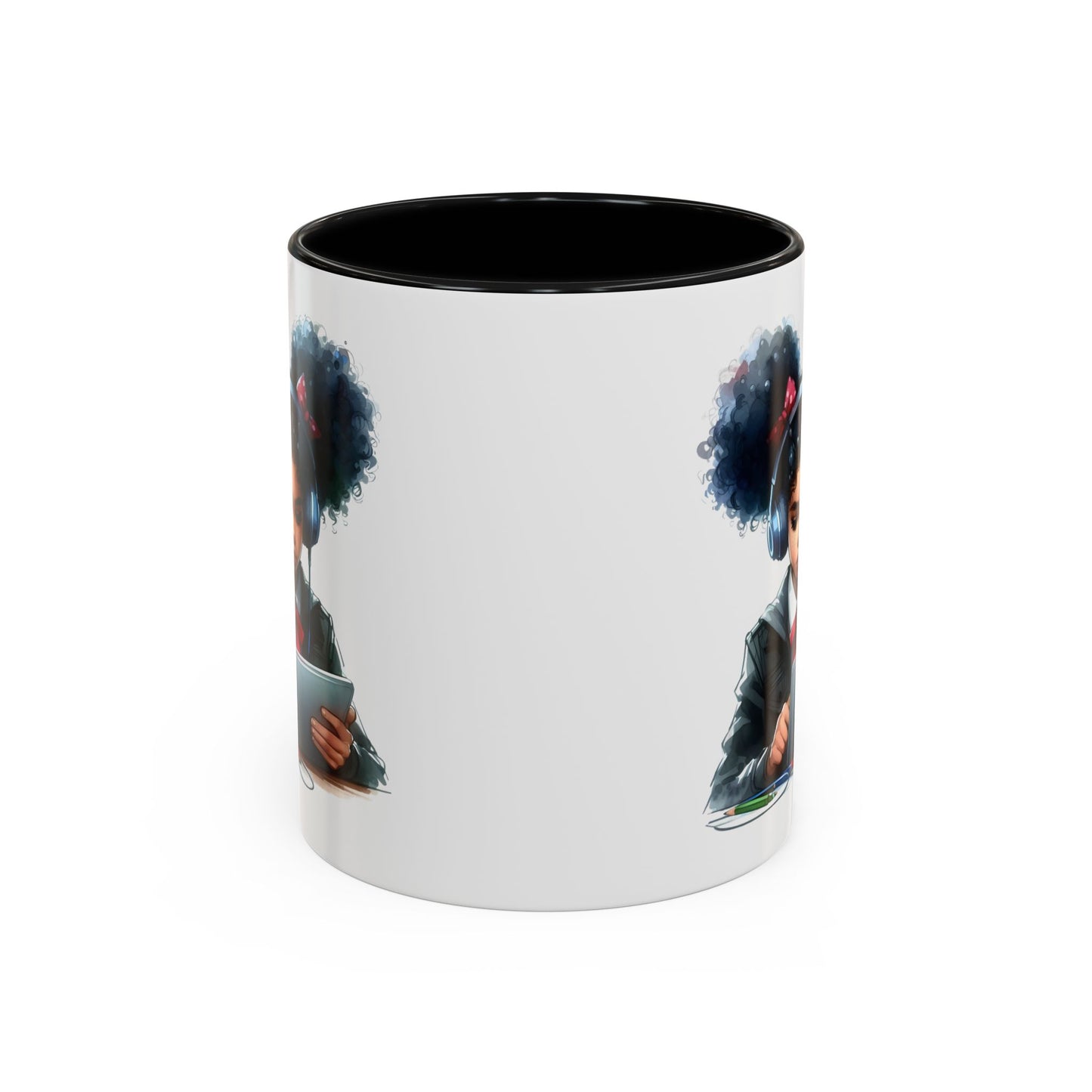 Chic Student Accent Coffee Mug | Ideal for Study Sessions, Gifts for Students, Home Office Decor, Birthday Surprise, Cozy Vibes