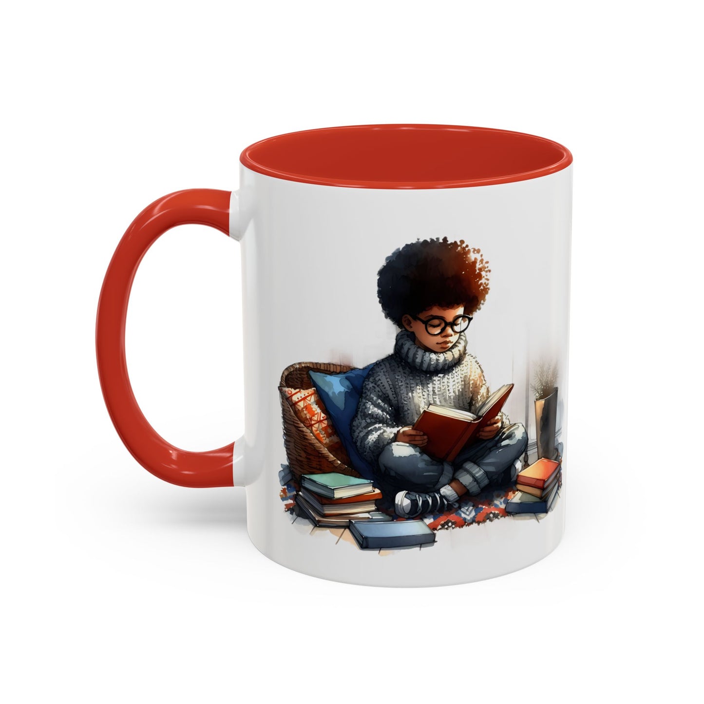 Cozy Reading Mug: Perfect Gift for Book Lovers, Cute Coffee Cup, Unique Home Decor, Ideal for Cozy Mornings, Fun Birthday Present