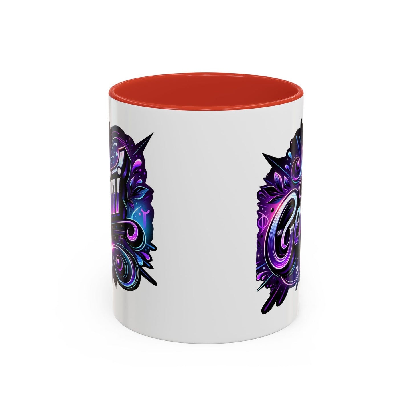 Gemini Accent Coffee Mug - Colorful Astrology Mug, Horoscope Gift, Zodiac Lover's Mug, Unique Coffee Cup, Personalised Birthday Gift