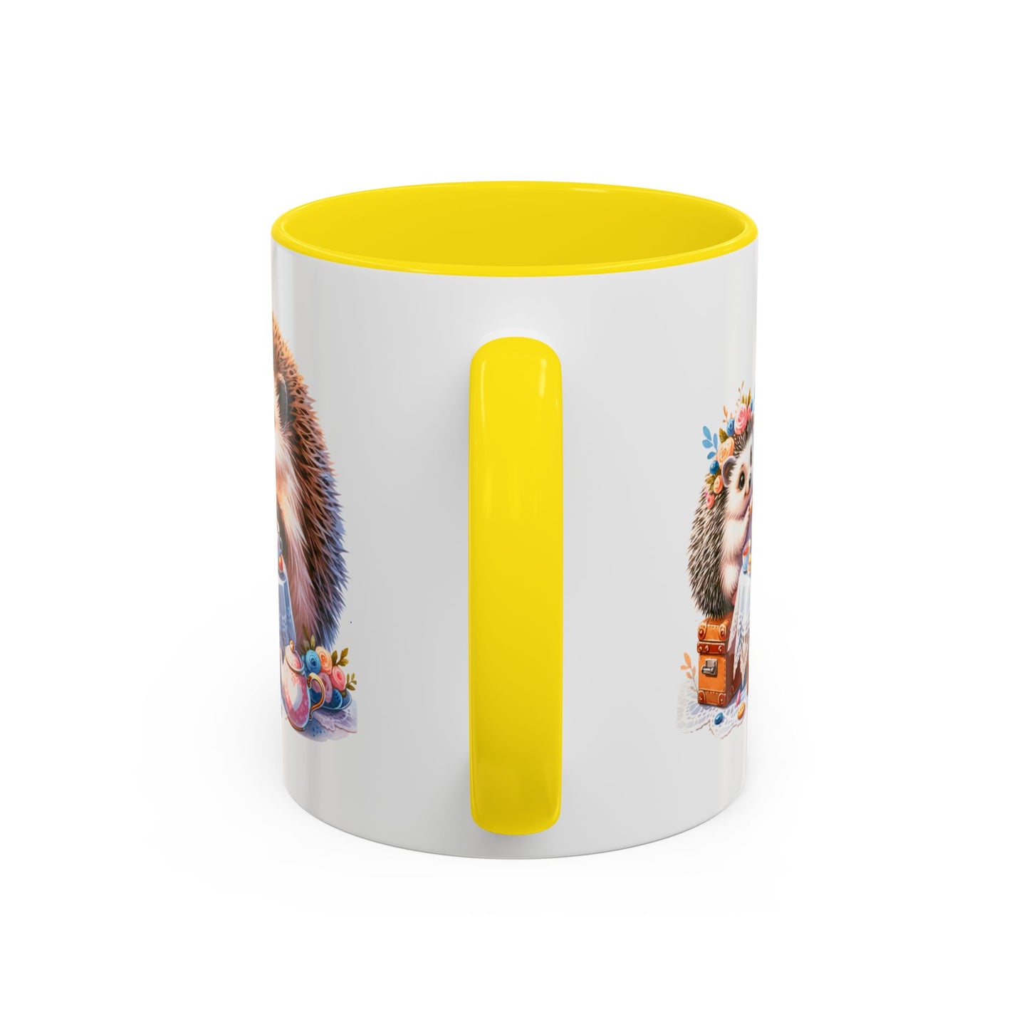 Adorable Hedgehog Accent Coffee Mug - Cute Animal Lover Gift, Nature Coffee Cup, Home & Kitchen Decor, Perfect for Friends & Family