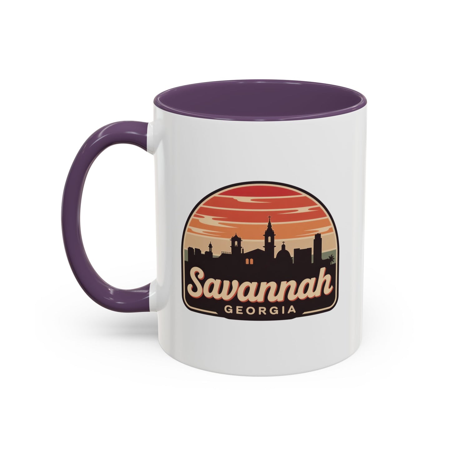 Savannah Skyline Accent Coffee Mug - Perfect for Gifts, Souvenirs, Festivals, Home Decor, Coffee Lovers