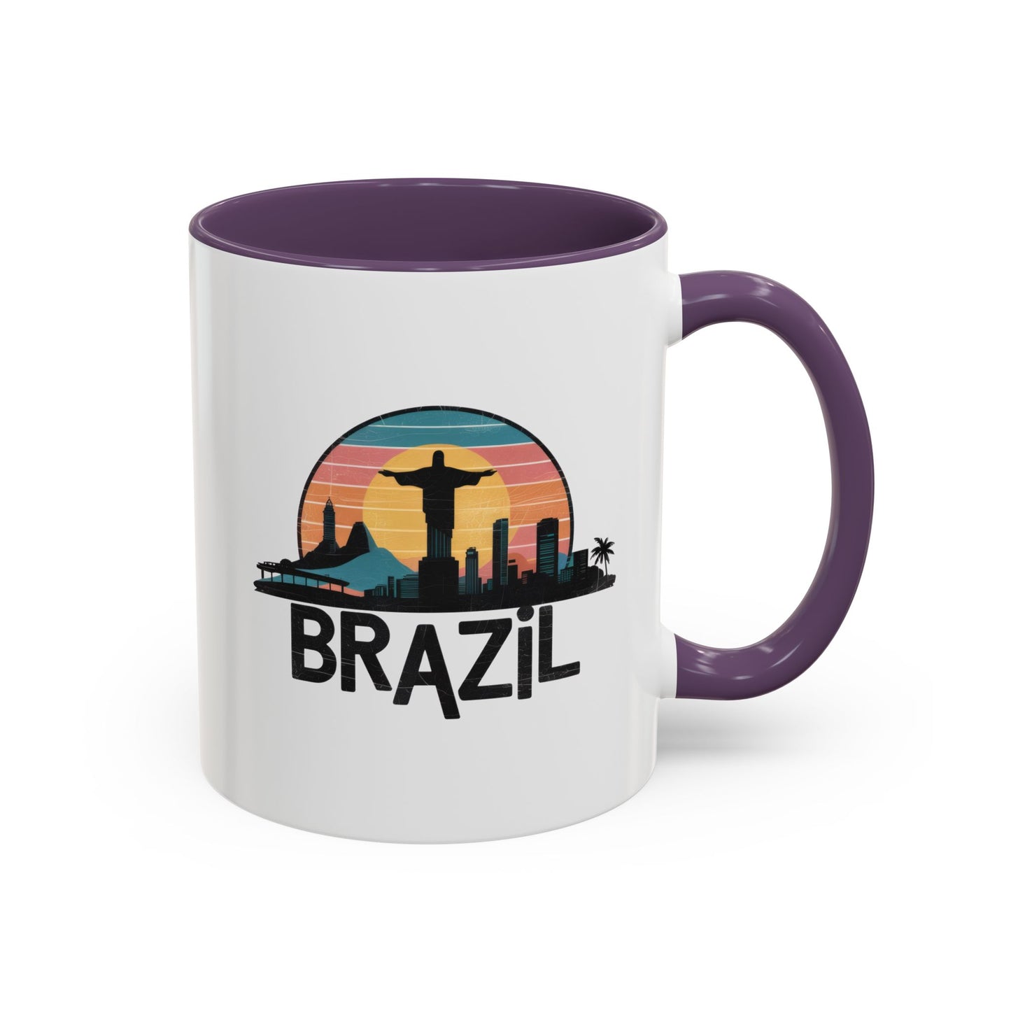 Brazilian Vibe Coffee Mug, Accent Mug for Travel Lovers, Gift for Brazil Enthusiasts, Souvenir Coffee Cup, Beach Theme Mug