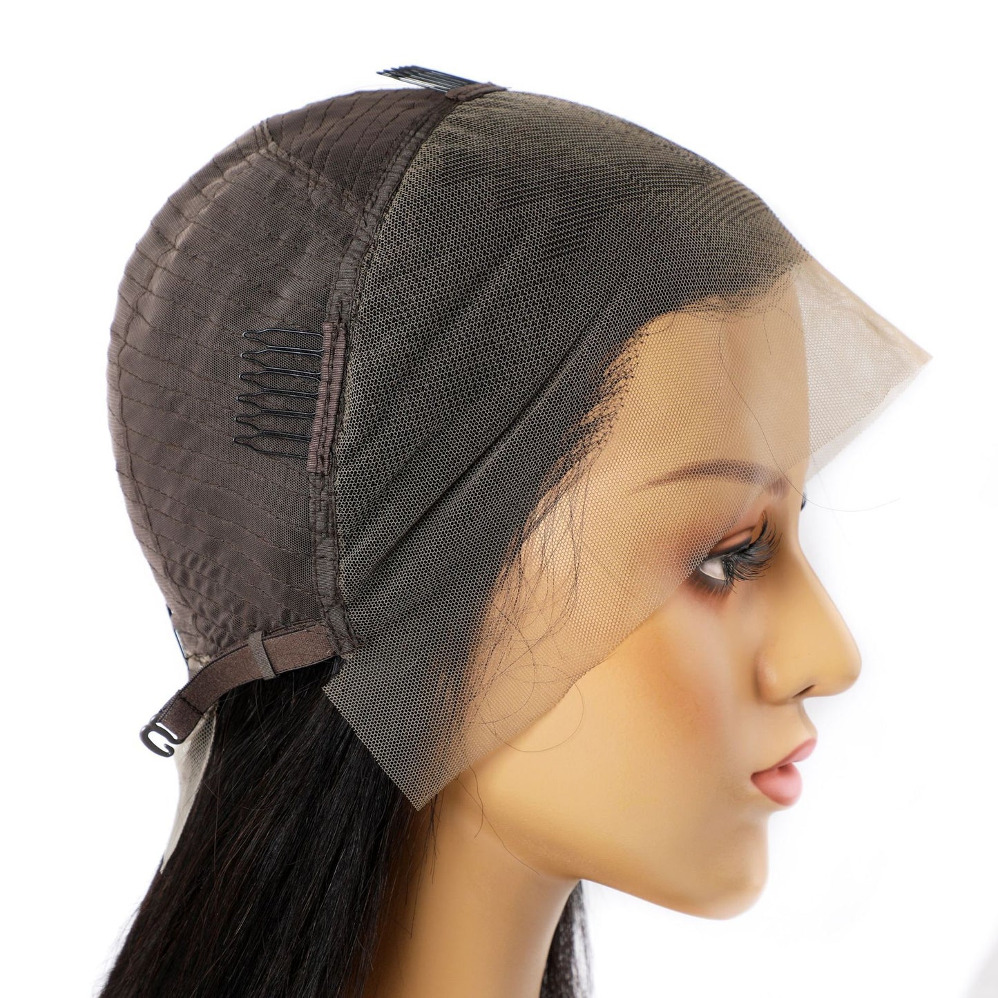 Vraies cheveux humains perruque lace hair set 9a cheveux lisses de qualité