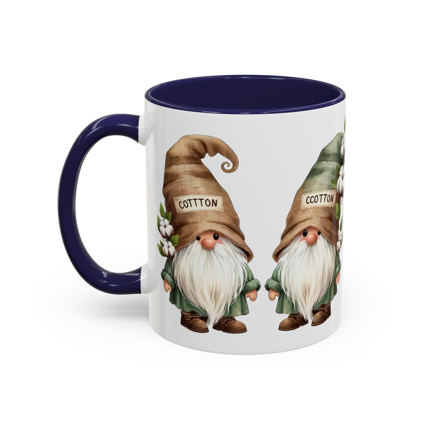 Gnome-Themed Accent Coffee Mug with Floral Design, Perfect for Gifting, Home Decor, Cozy Mornings, Tea Lovers, Housewarming