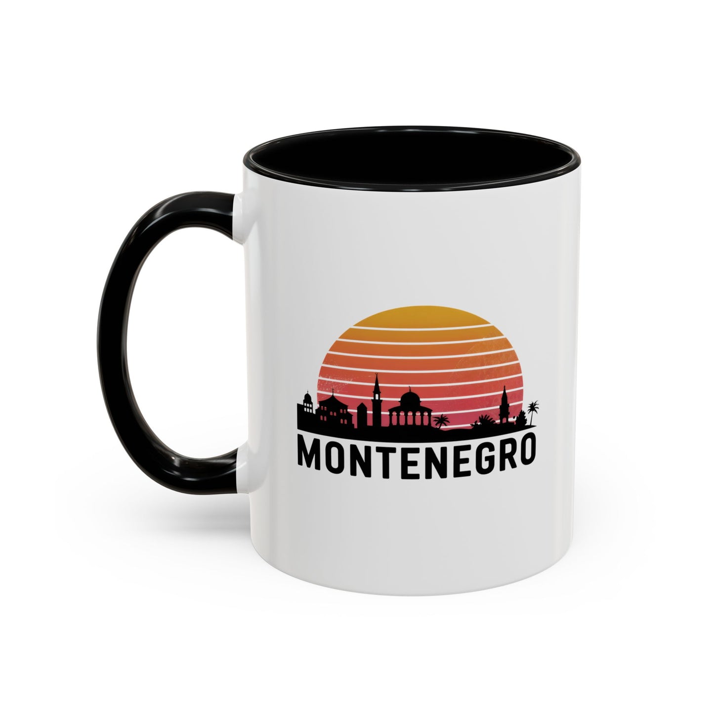 Montenegro Sunset Coffee Mug, Unique Black Accent Mug, Gift for Coffee Lovers, Travel Mug, Home Decor, Souvenir