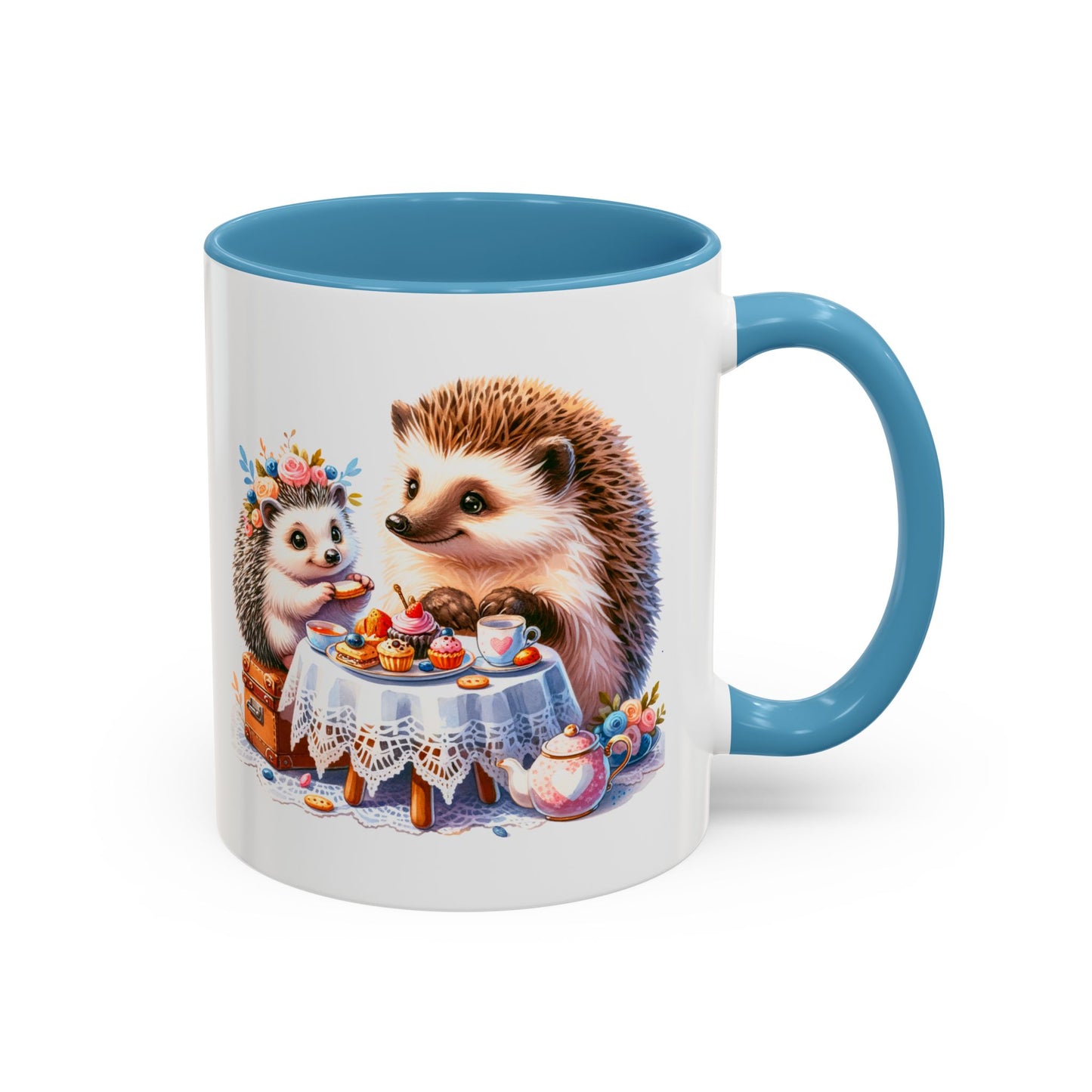 Adorable Hedgehog Accent Coffee Mug - Cute Animal Lover Gift, Nature Coffee Cup, Home & Kitchen Decor, Perfect for Friends & Family