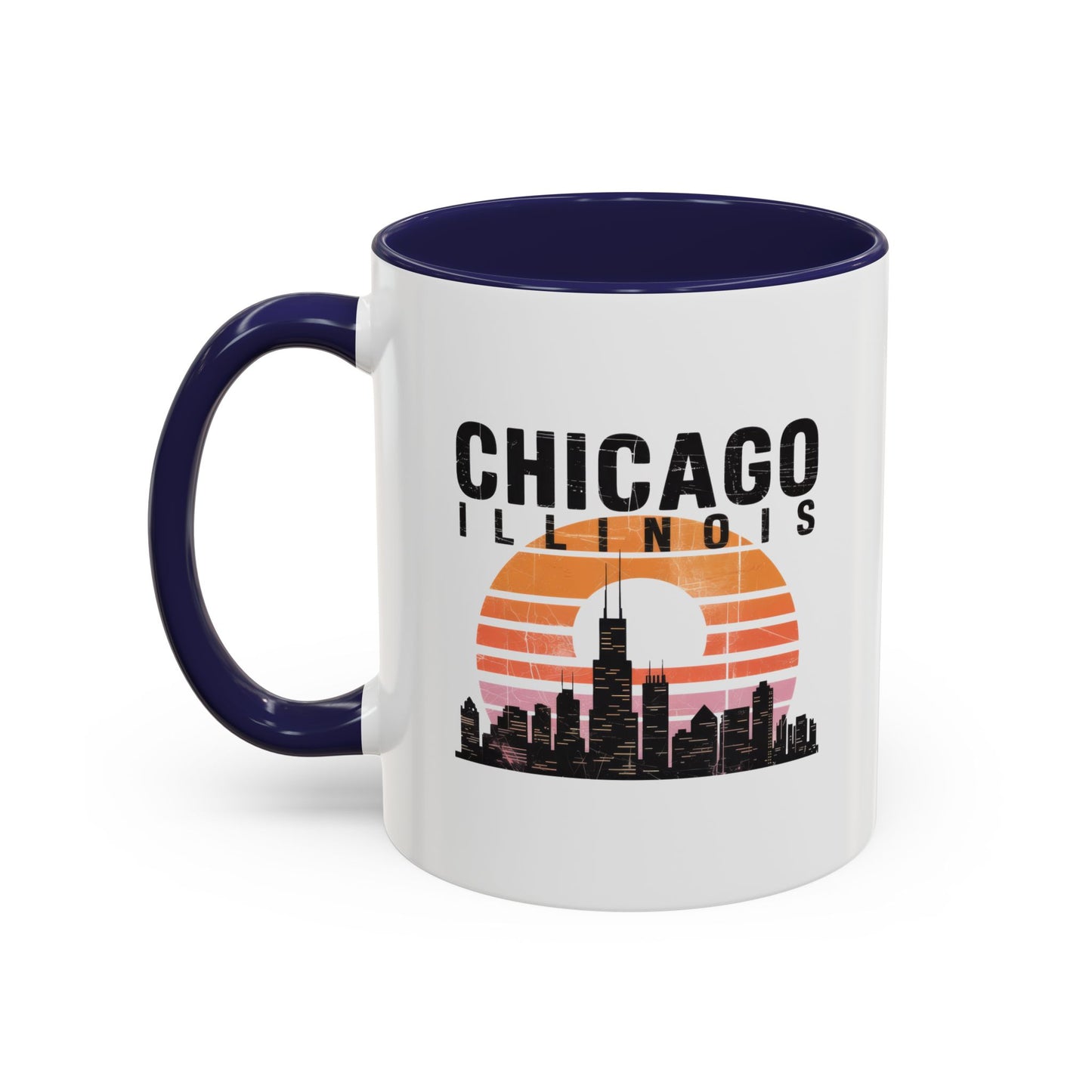 Chicago Skyline Accent Coffee Mug | Perfect Gift for Coffee Lovers, City Souvenir, Home Décor, Travel Memento, Chicago Enthusiasts