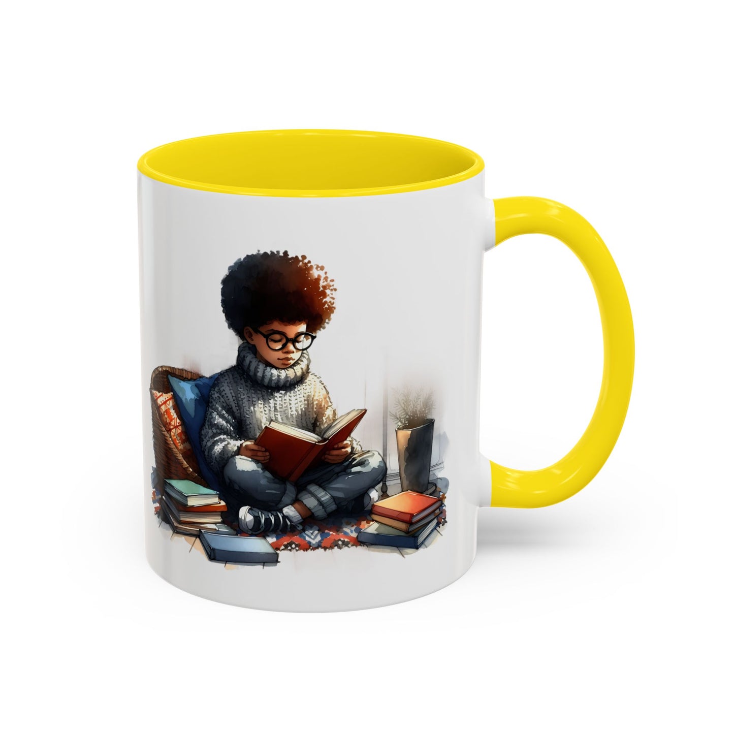 Cozy Reading Mug: Perfect Gift for Book Lovers, Cute Coffee Cup, Unique Home Decor, Ideal for Cozy Mornings, Fun Birthday Present