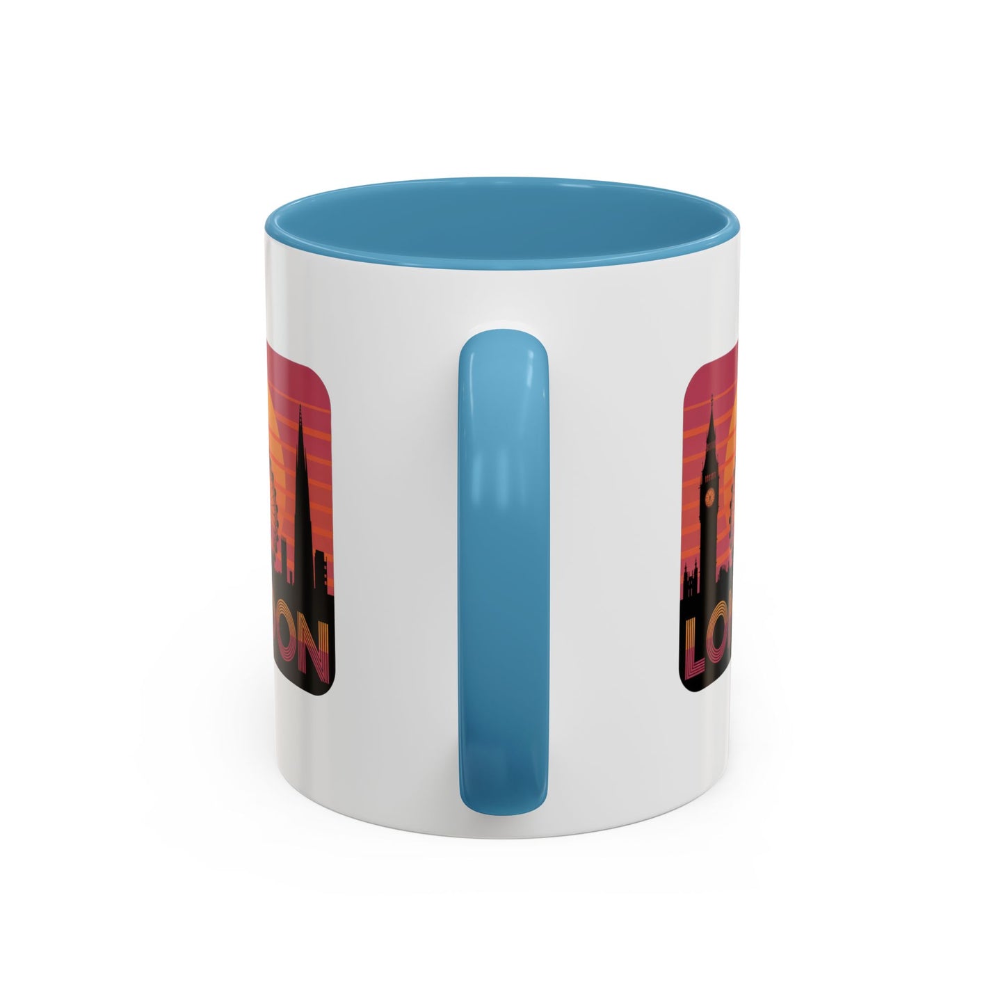 London Skyline Accent Coffee Mug - Perfect Gift for Travelers, London Lovers, Home Decor, Office Use, Road Trip Memories