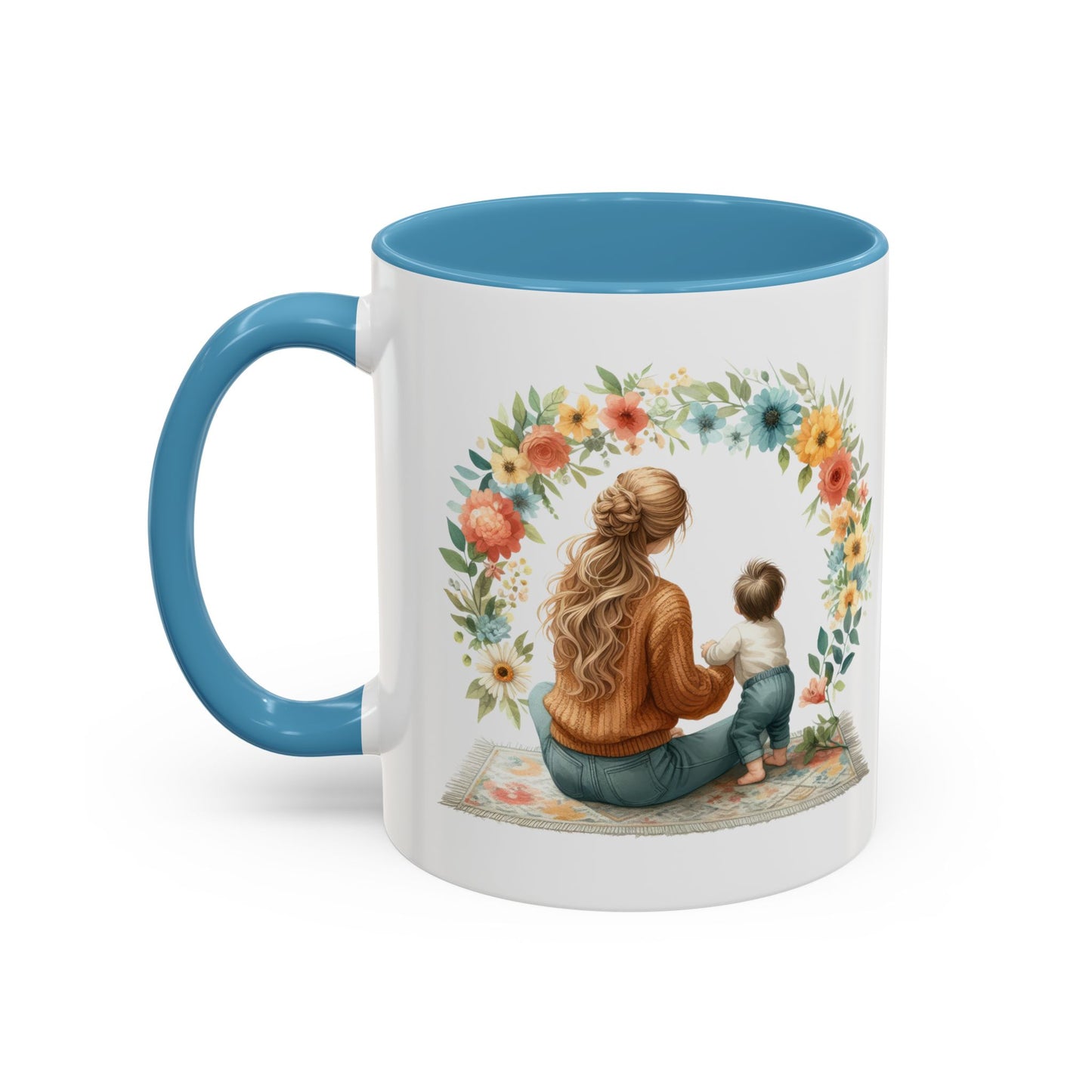 Warm Floral Family Coffee Mug - Perfect Gift for Moms, Home Decor, Cozy Vibes, Mother's Day, Tea Lovers, Baby Showers