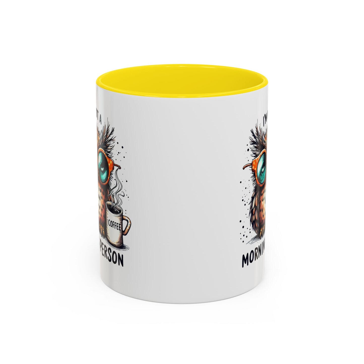 Funny Owl Coffee Mug, I'm Not a Morning Person Cup, Gift for Coffee Lovers, Cute Owl Mug, Quirky Ceramic Mug