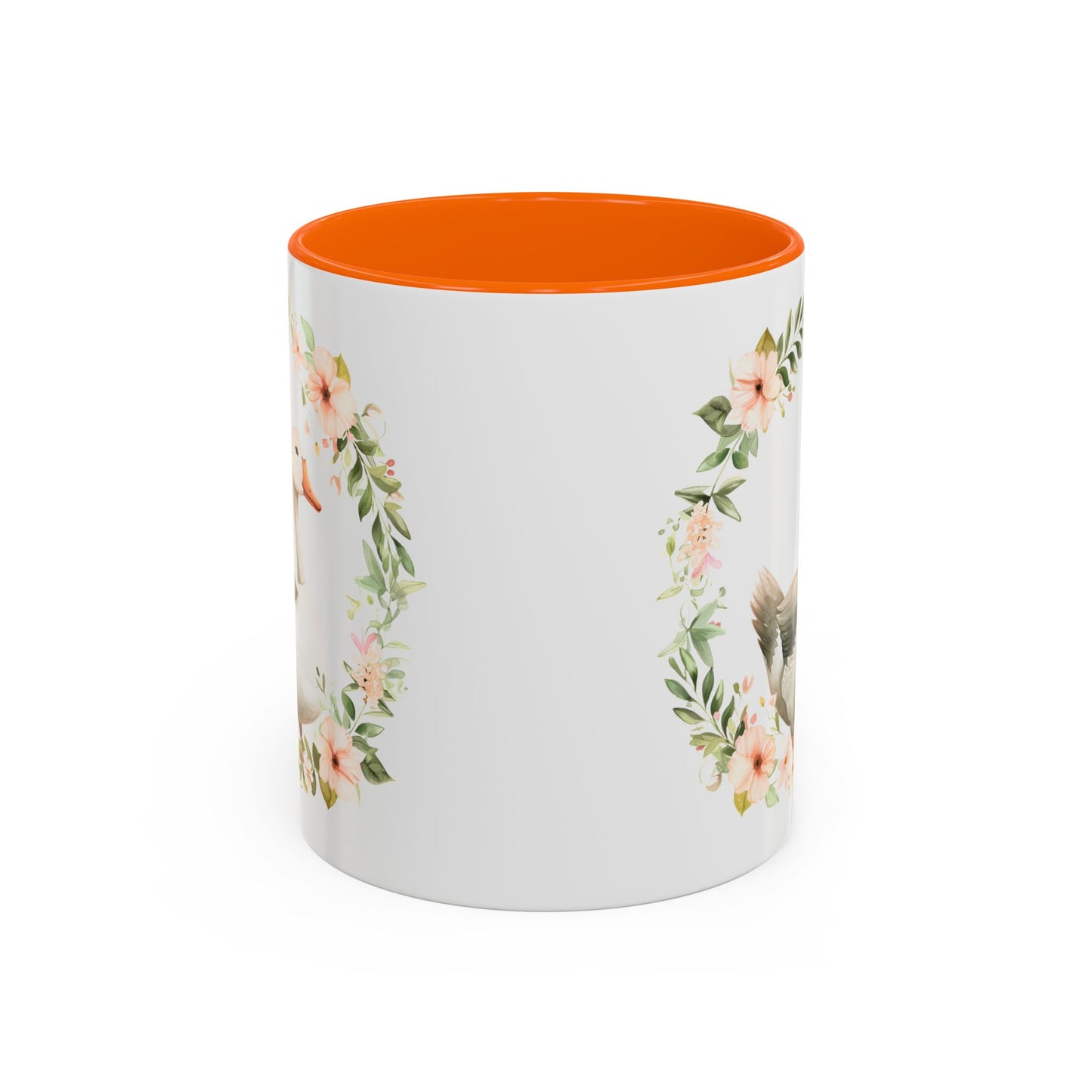 Floral Goose Accent Coffee Mug | Nature Lover Gift, Home Decor, Coffee Lover, Office Mug, Mother's Day Gift