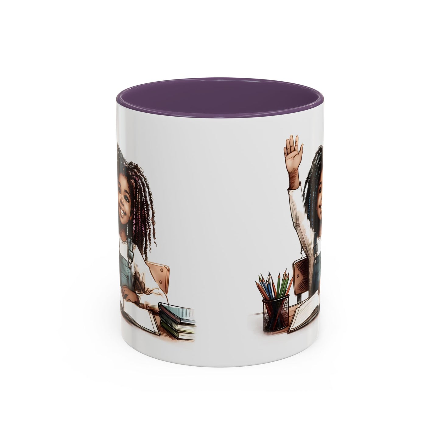 Cheerful Kids' Coffee Mug, Empowering Gift for Students, Classroom, Back to School, Fun Celebrate Learning Mug