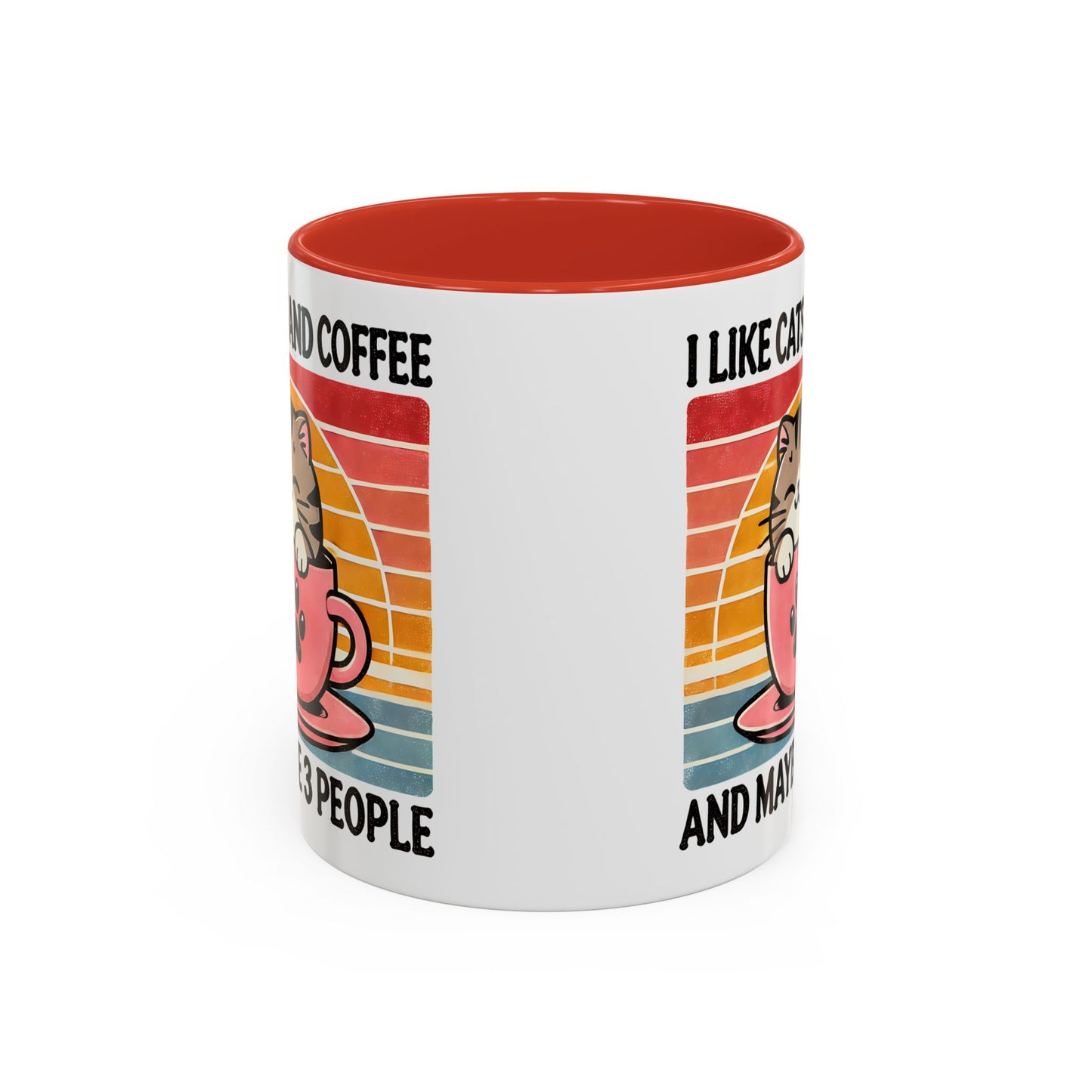 Cute Cat Coffee Mug, Cat Lover Gift, Coffee Lover Mug, Fun Pet Mug, Pet Owner Gifts