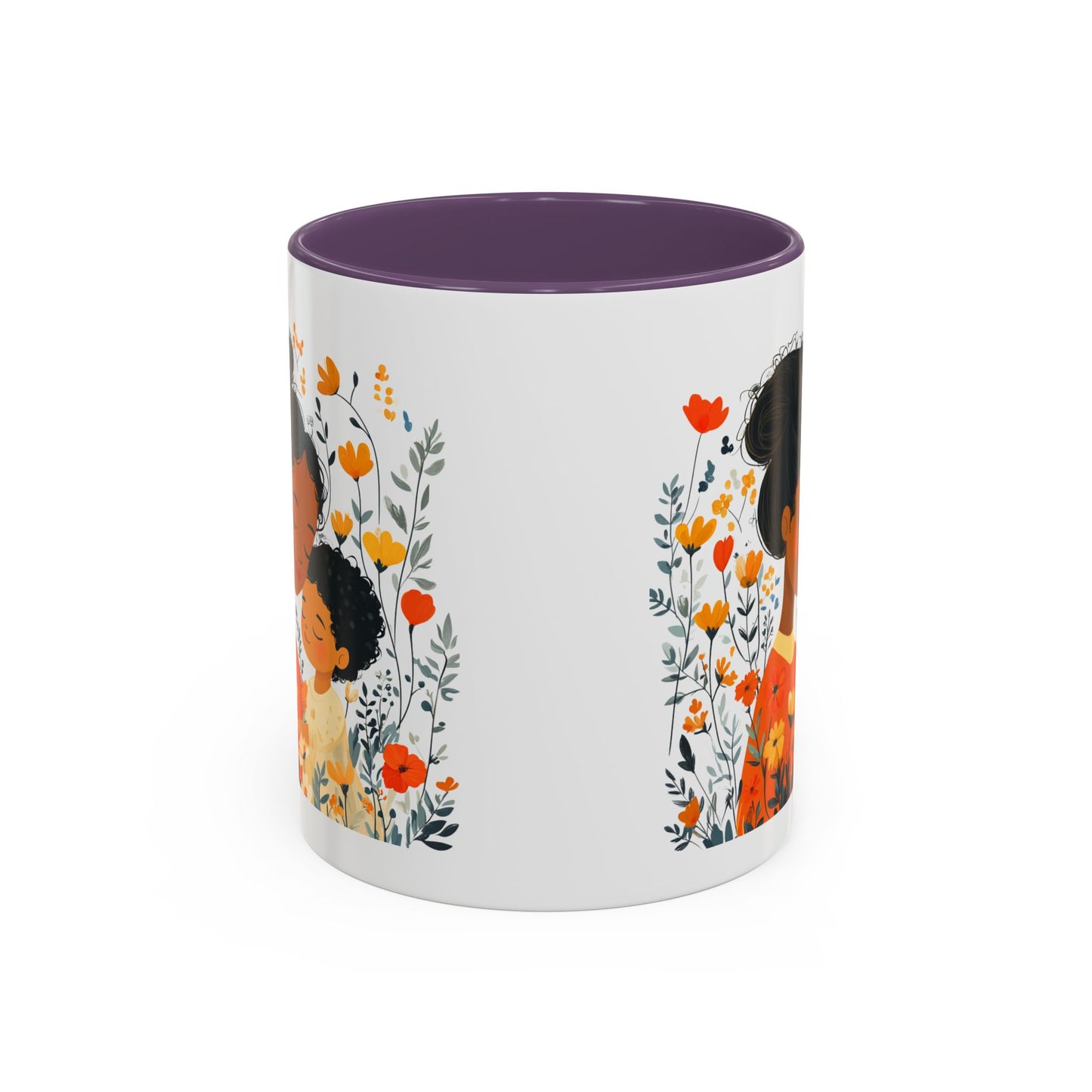 Floral Mama & Child Coffee Mug - Perfect for Mother's Day, Gift for Mom, Family Time, Cute Drinkware, Wellness, Friendship