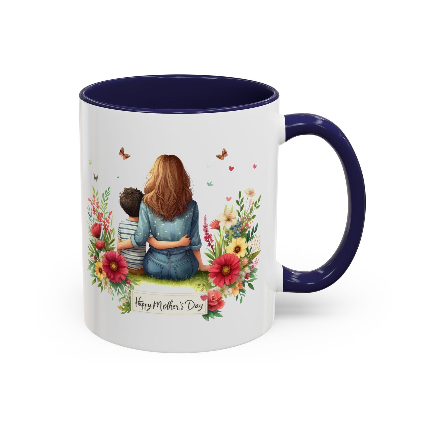 Floral Mother’s Day Coffee Mug, Gift for Moms, Tea Cup for Garden Lovers, Cute Mug for Mother's Day, Inspirational Beverage Mug