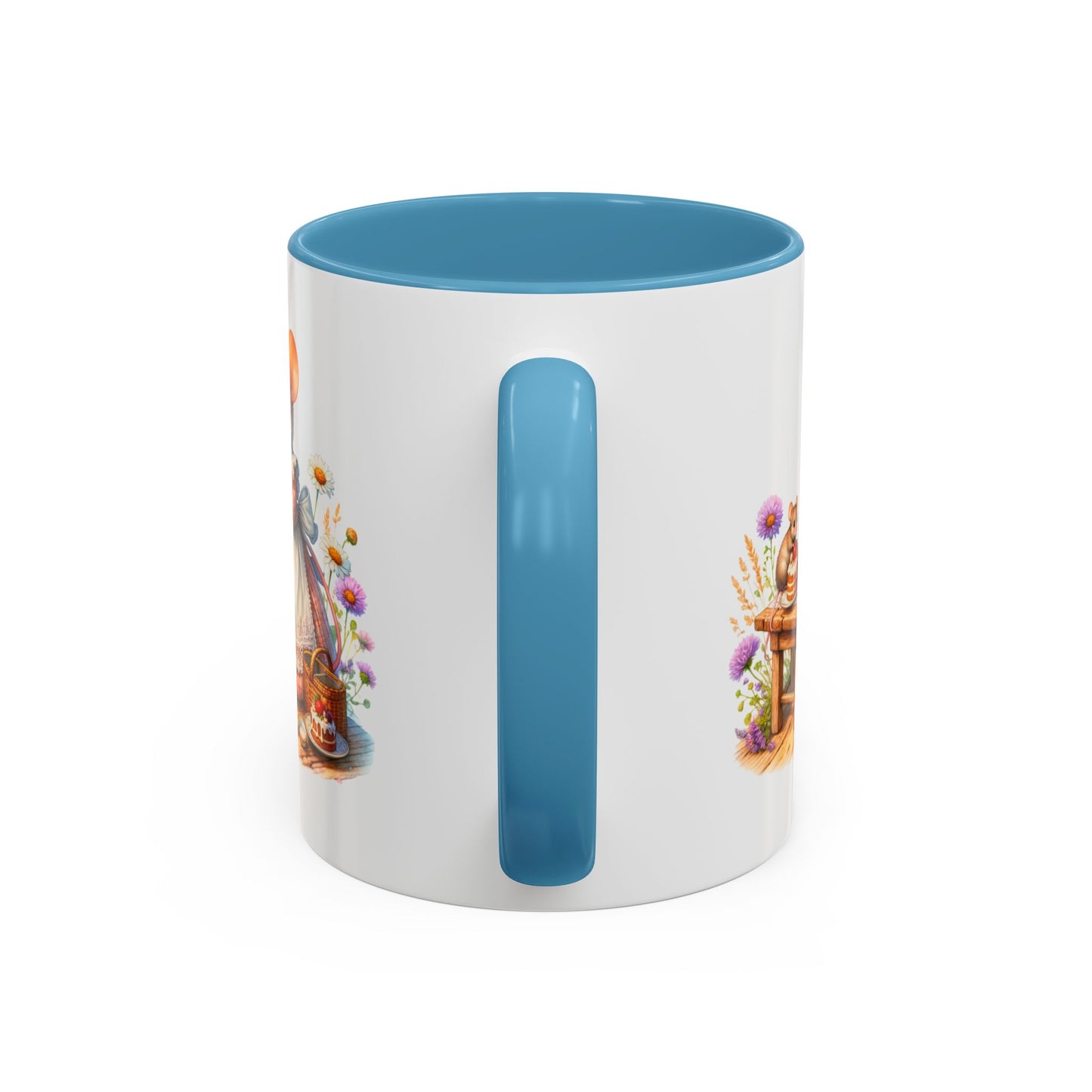 Adorable Mouse Kitchen Coffee Mug, Cute Animal Mug, Gift for Baking Lovers, Cozy Home Decor, Kitchenware, Tea Mug, Floral Design