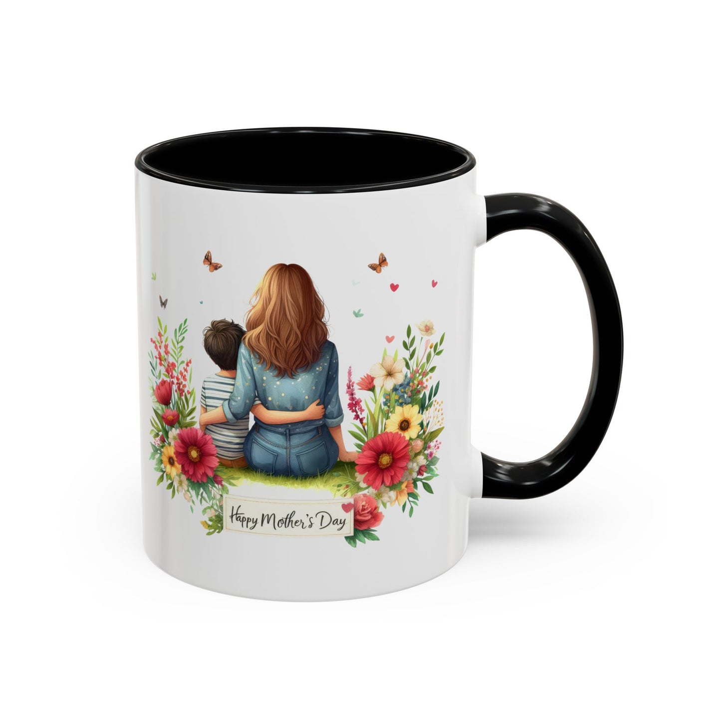 Floral Mother’s Day Coffee Mug, Gift for Moms, Tea Cup for Garden Lovers, Cute Mug for Mother's Day, Inspirational Beverage Mug