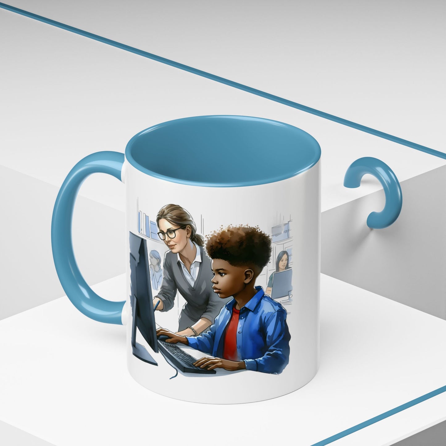 Empowering Desk Coffee Mug with Inspirational Design, Work Mug, Office Decor, Motivational Gift, Teacher Appreciation