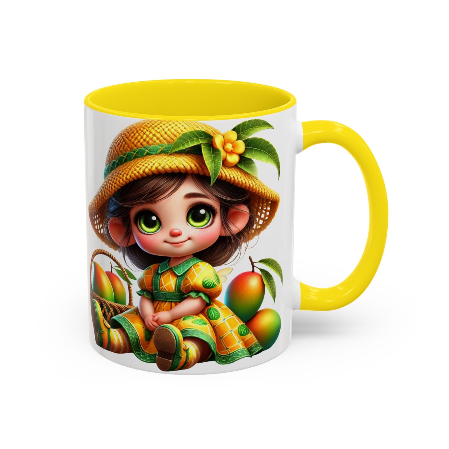 Whimsical Fruit-Themed Accent Coffee Mug - 11 & 15oz