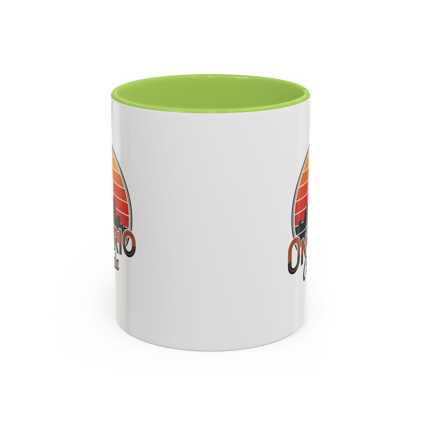 Ontario Skyline Accent Coffee Mug, Retro Travel Mug, Gift for Coffee Lovers, Ontario Souvenir, Unique Kitchen Decor