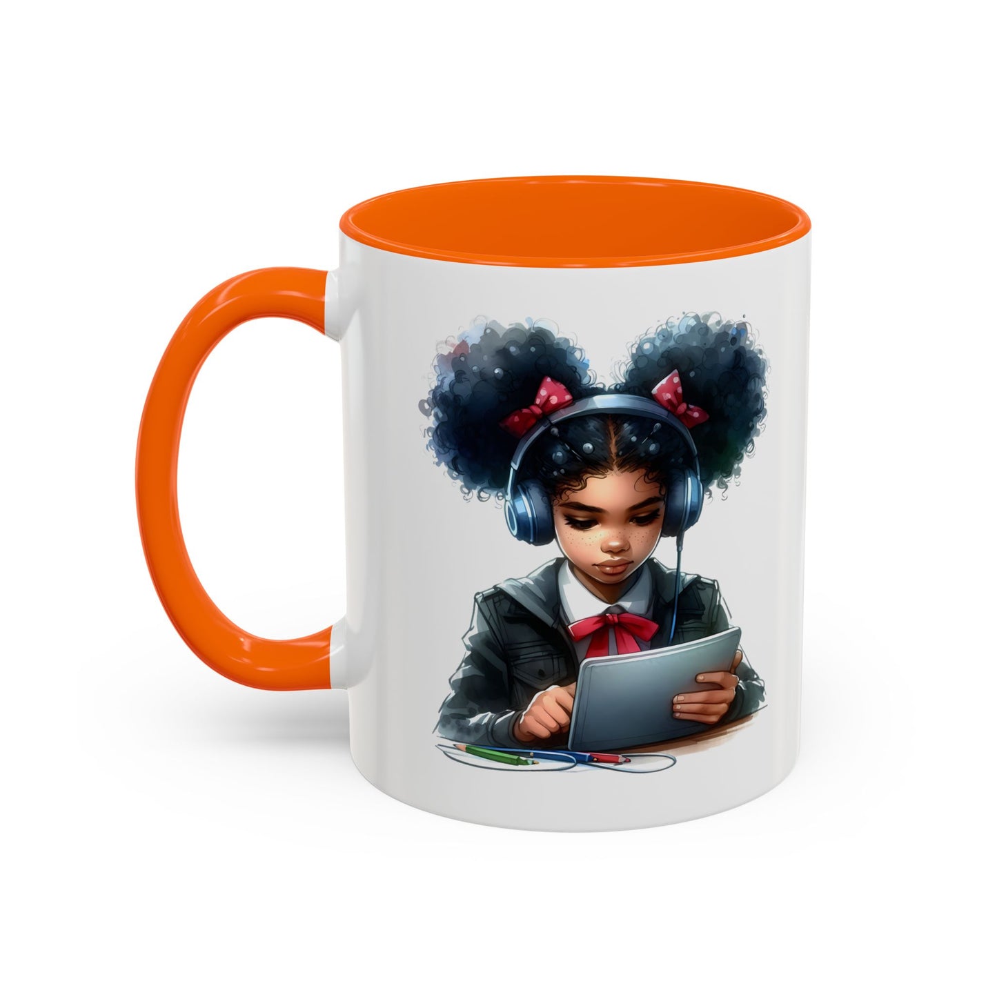 Chic Student Accent Coffee Mug | Ideal for Study Sessions, Gifts for Students, Home Office Decor, Birthday Surprise, Cozy Vibes