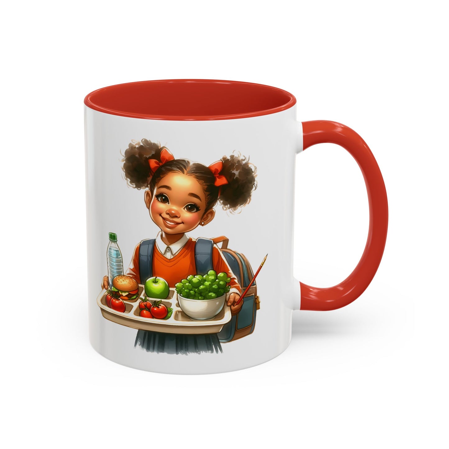 Happy Kids Accent Coffee Mug - Fun Drinkware for Home, School, Nursery, Gifts, Birthday, Holidays, Cute Design