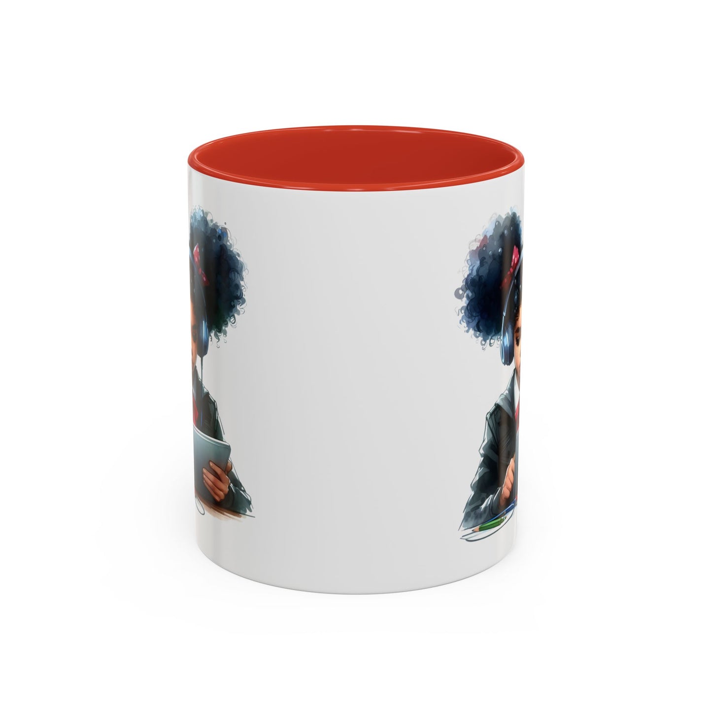 Chic Student Accent Coffee Mug | Ideal for Study Sessions, Gifts for Students, Home Office Decor, Birthday Surprise, Cozy Vibes