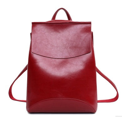 New Japanese and Korean version of leather bag, three shoulder bag, casual bag