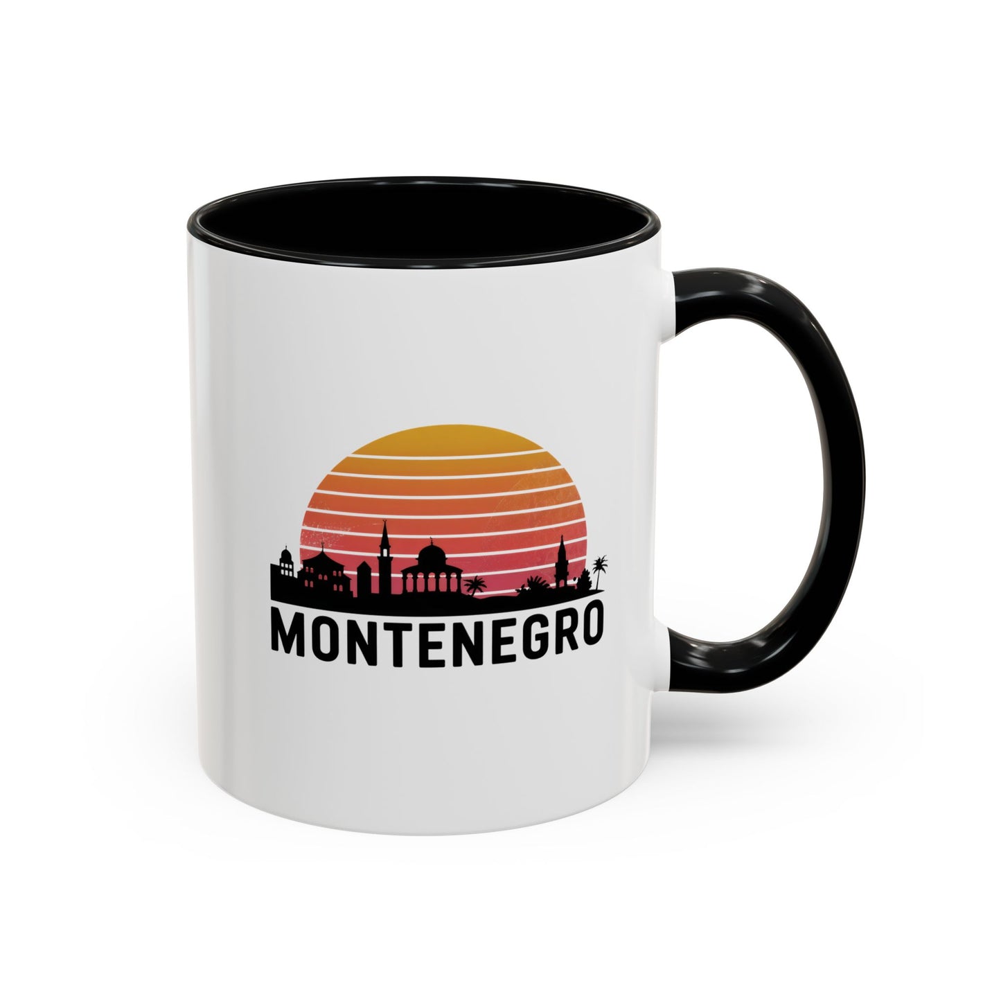 Montenegro Sunset Coffee Mug, Unique Black Accent Mug, Gift for Coffee Lovers, Travel Mug, Home Decor, Souvenir