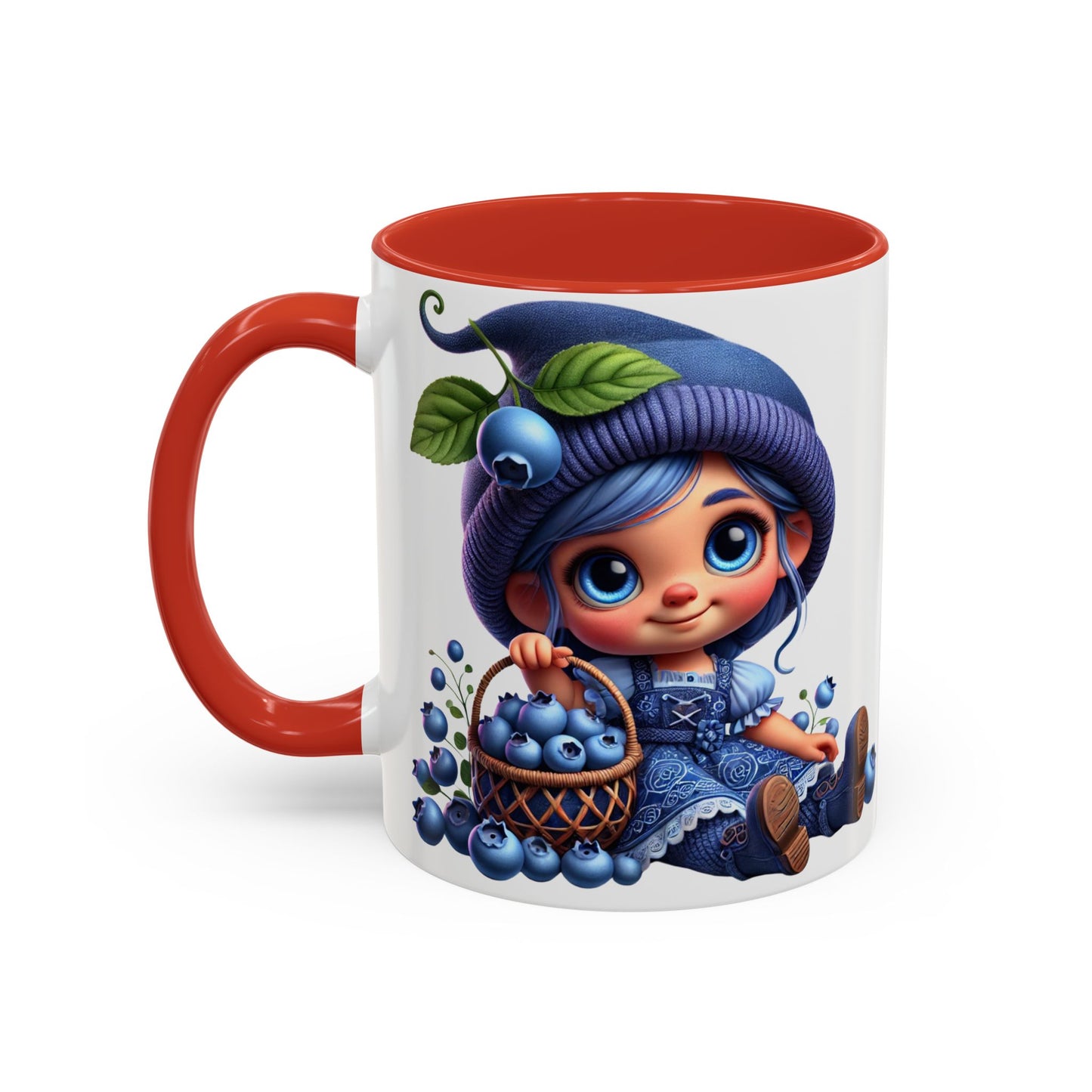 Cute Blueberry Girl Coffee Mug - 11oz & 15oz
