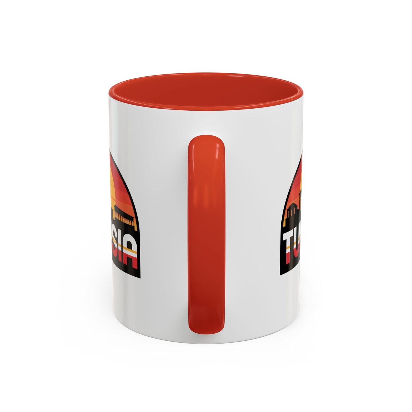 Tunisian Sunset Accent Mug, Coffee Lover Gift, Travel Souvenir, Unique Home Decor, Tea Mug, Vacation Memory