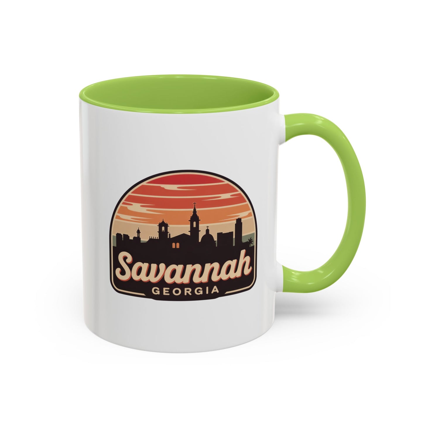Savannah Skyline Accent Coffee Mug - Perfect for Gifts, Souvenirs, Festivals, Home Decor, Coffee Lovers