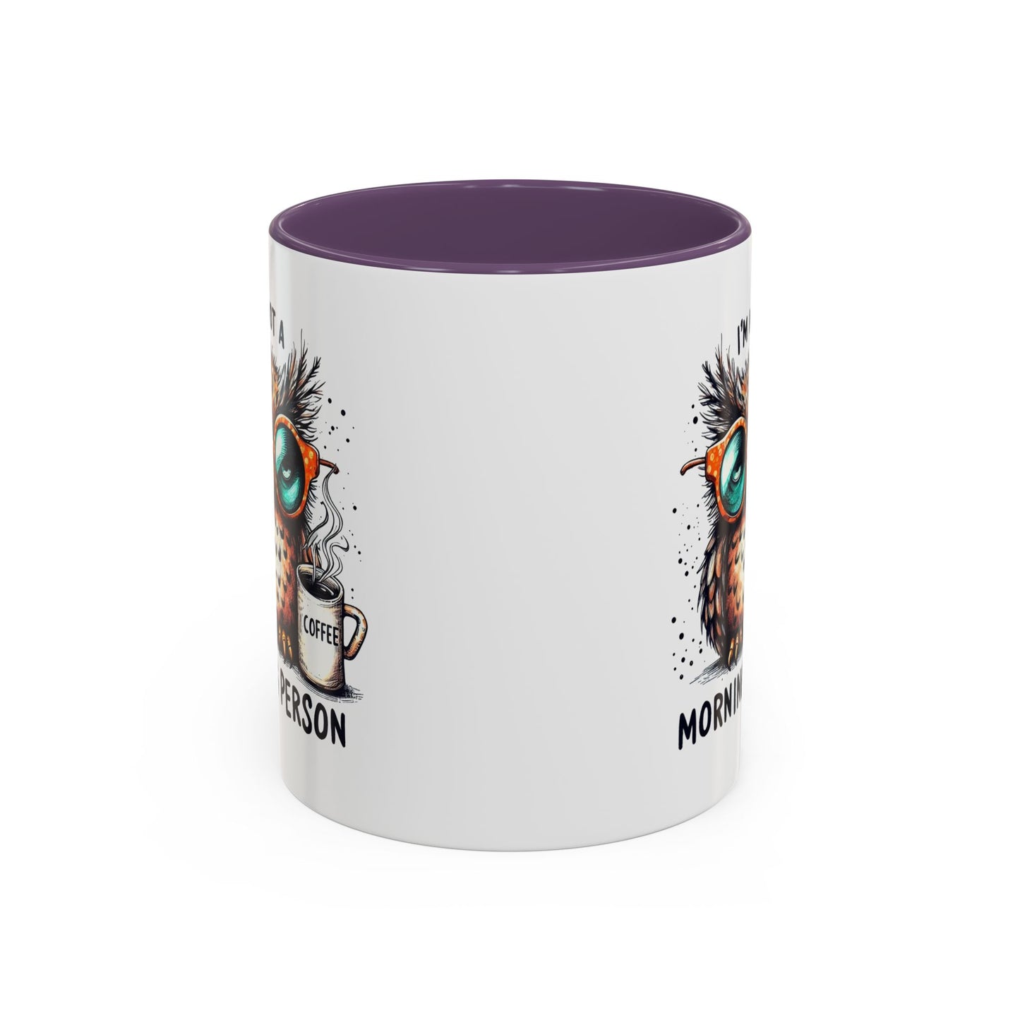 Funny Owl Coffee Mug, I'm Not a Morning Person Cup, Gift for Coffee Lovers, Cute Owl Mug, Quirky Ceramic Mug