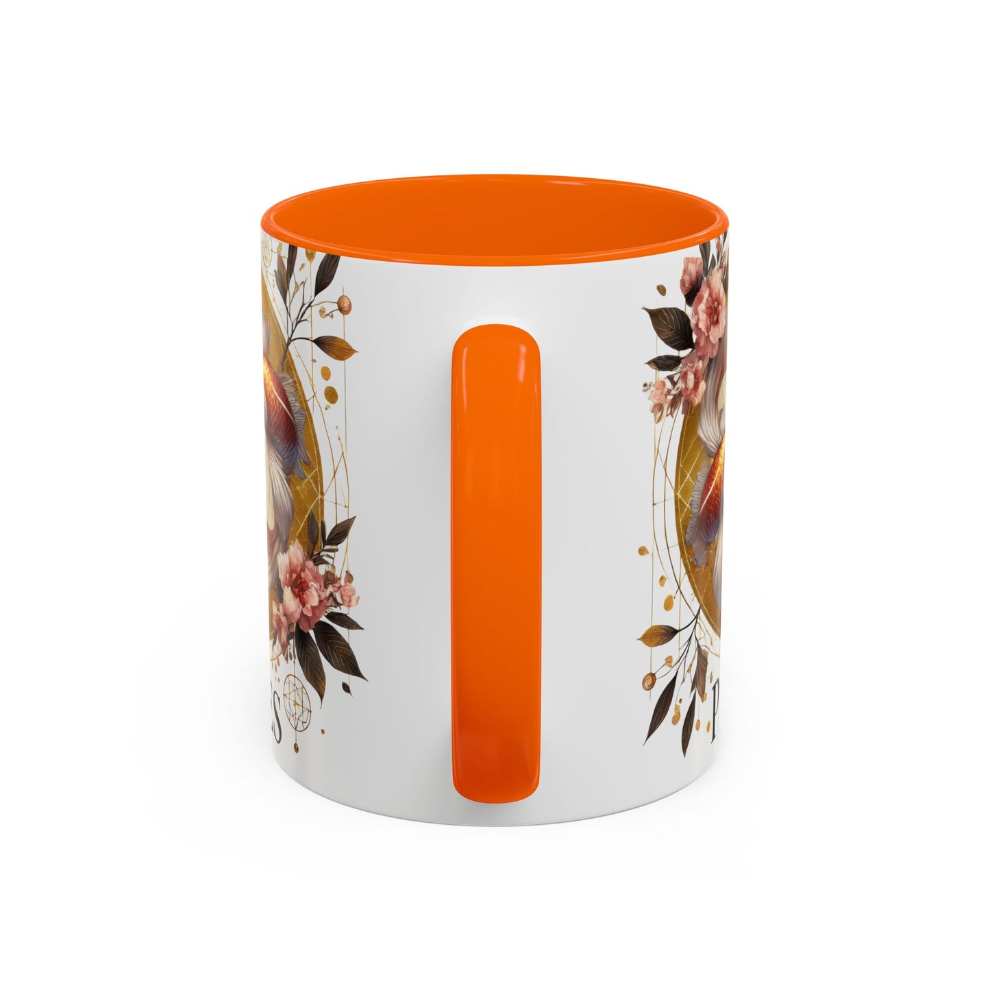 Pisces Goldfish Accent Coffee Mug – Zodiac Astrology Gift for Fish Lovers