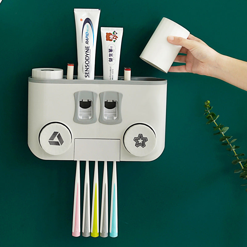 Non-perforated toothbrush rack