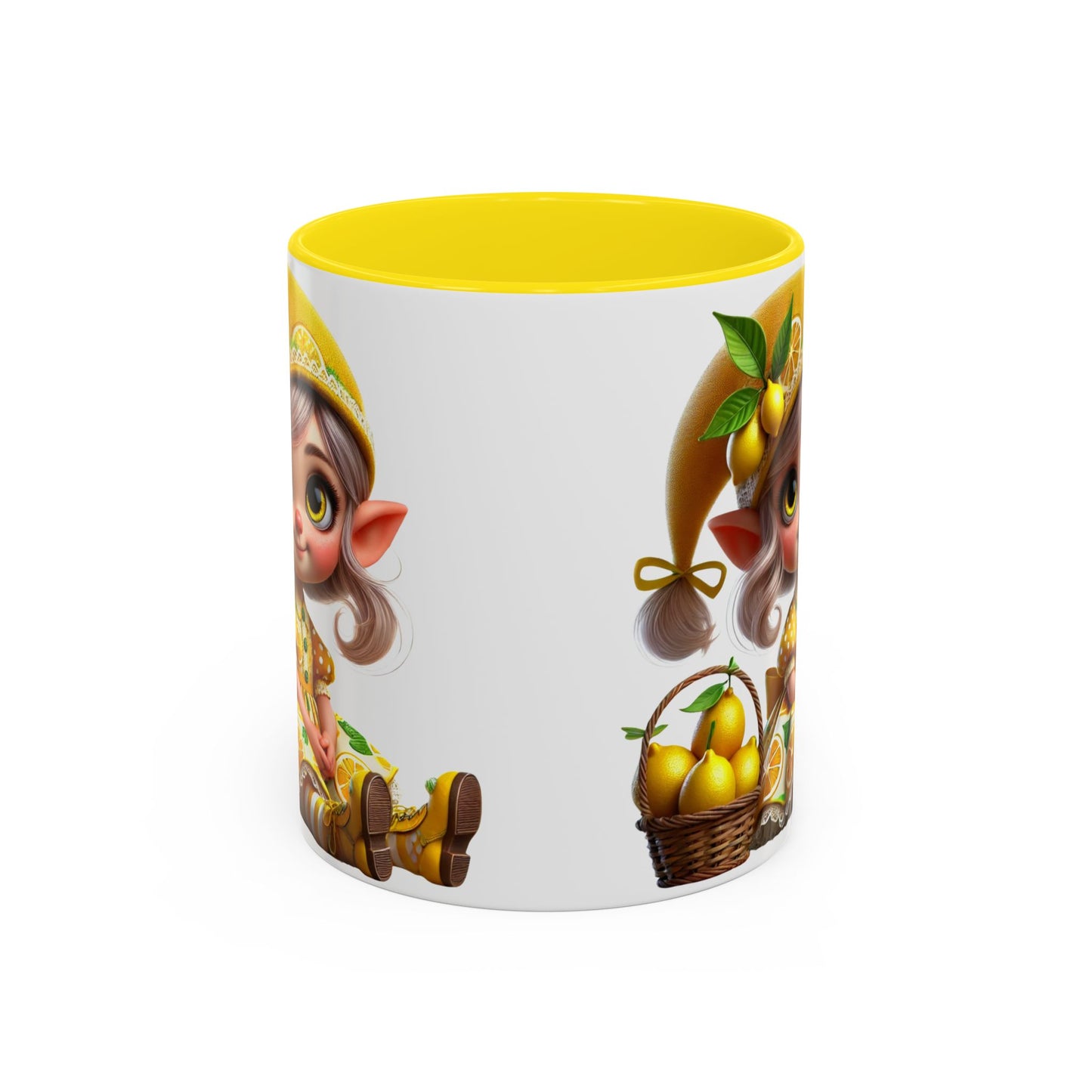 Whimsical Lemon Elf Coffee Mug - Perfect Gift for Spring & Summer