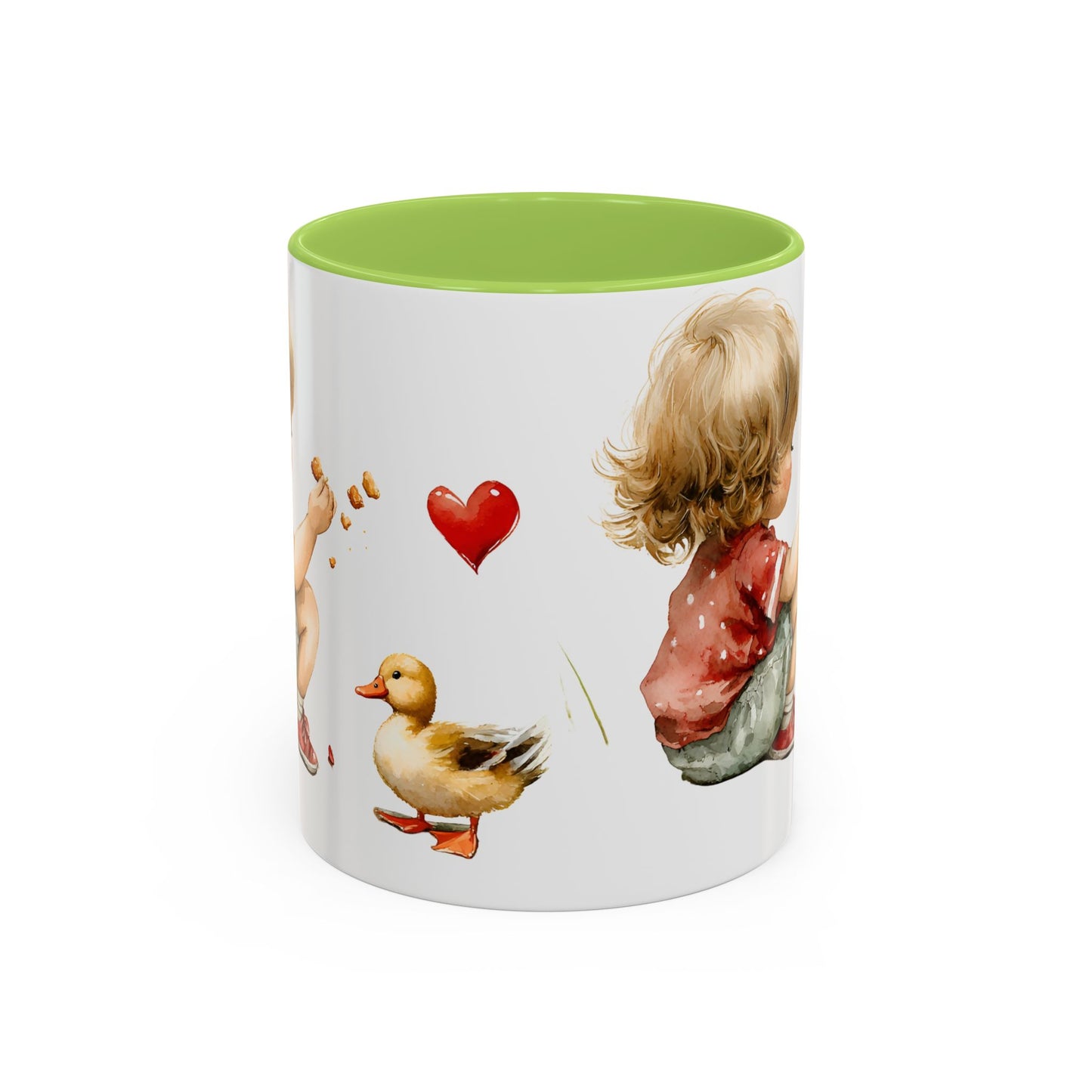 Adorable Duck-Themed Coffee Mug for Kids, Cute Child & Duck Design, Perfect Gift for Birthdays, Baby Showers, Animal Lovers, Kitchen Decor