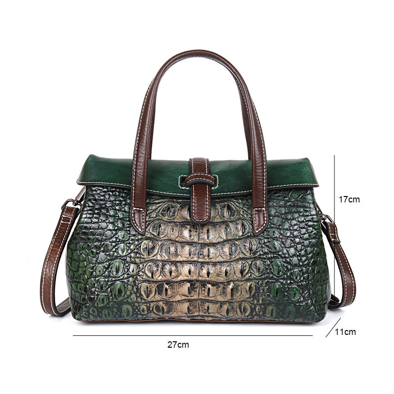 One Shoulder Messenger real leather bag